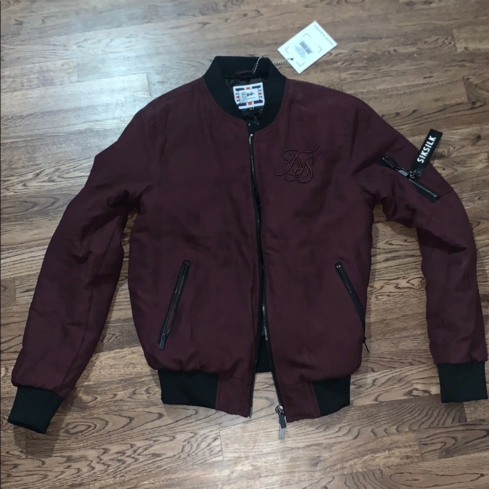 Burgundy red bomber jacket BRAND NEW!